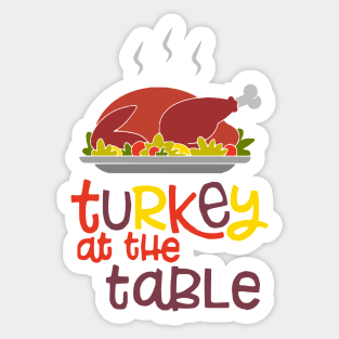 Turkey at the Table Sticker